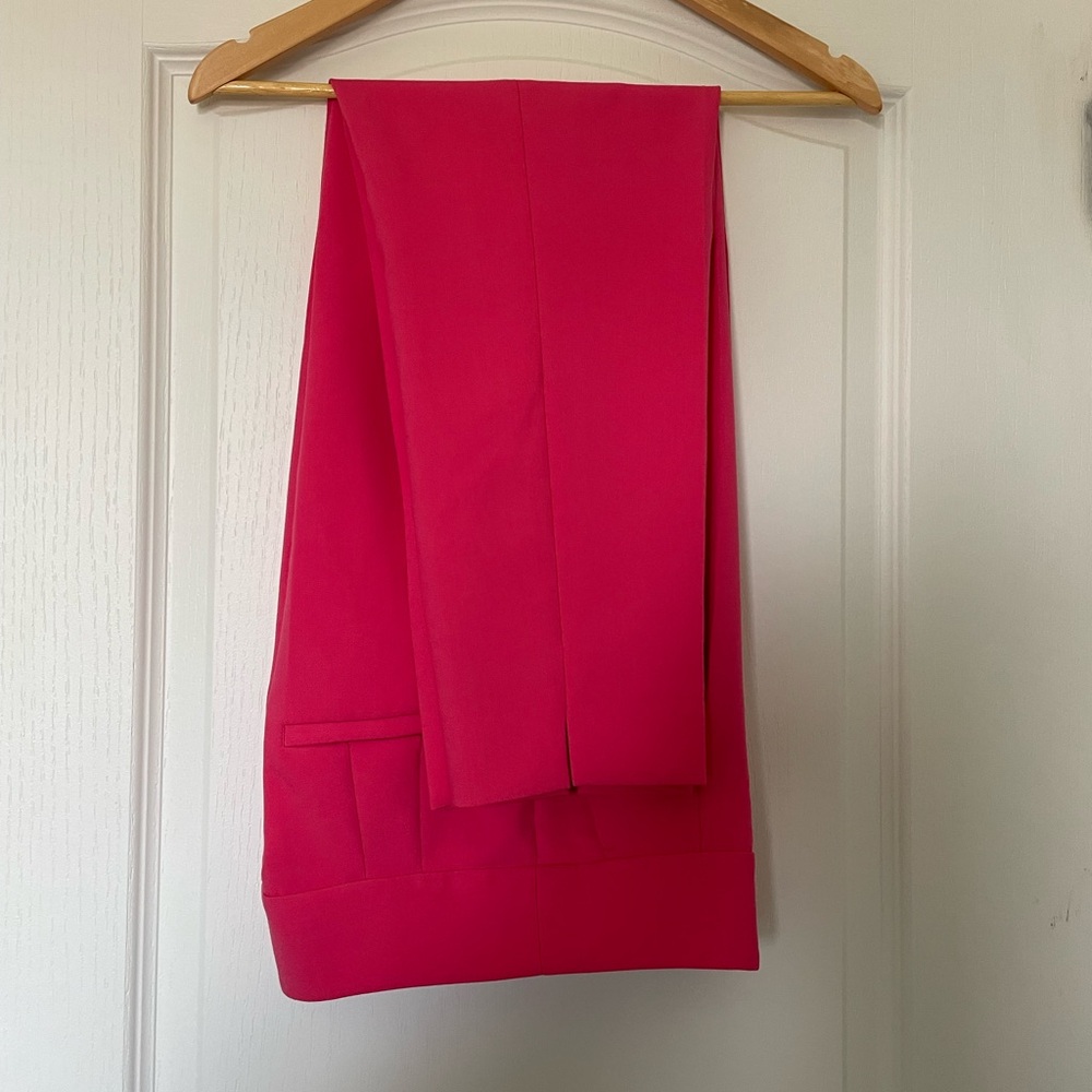 Zara Pink Tailored Trousers Sleek Design